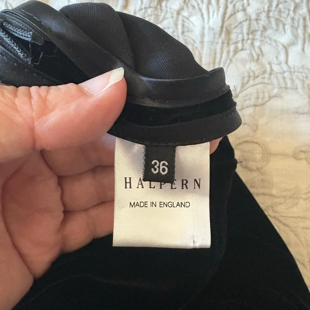 GUC Halpern- Flare Cut Velvet Pants. Size US 4 - Picture 5 of 11